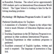 Palestine Polytechnic University (PPU) - Psychology - Ramallah Friends School